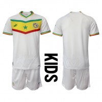 Camisa de Futebol Senegal Equipamento Principal Infantil Mundo 2022 Manga Curta (+ Calças curtas)